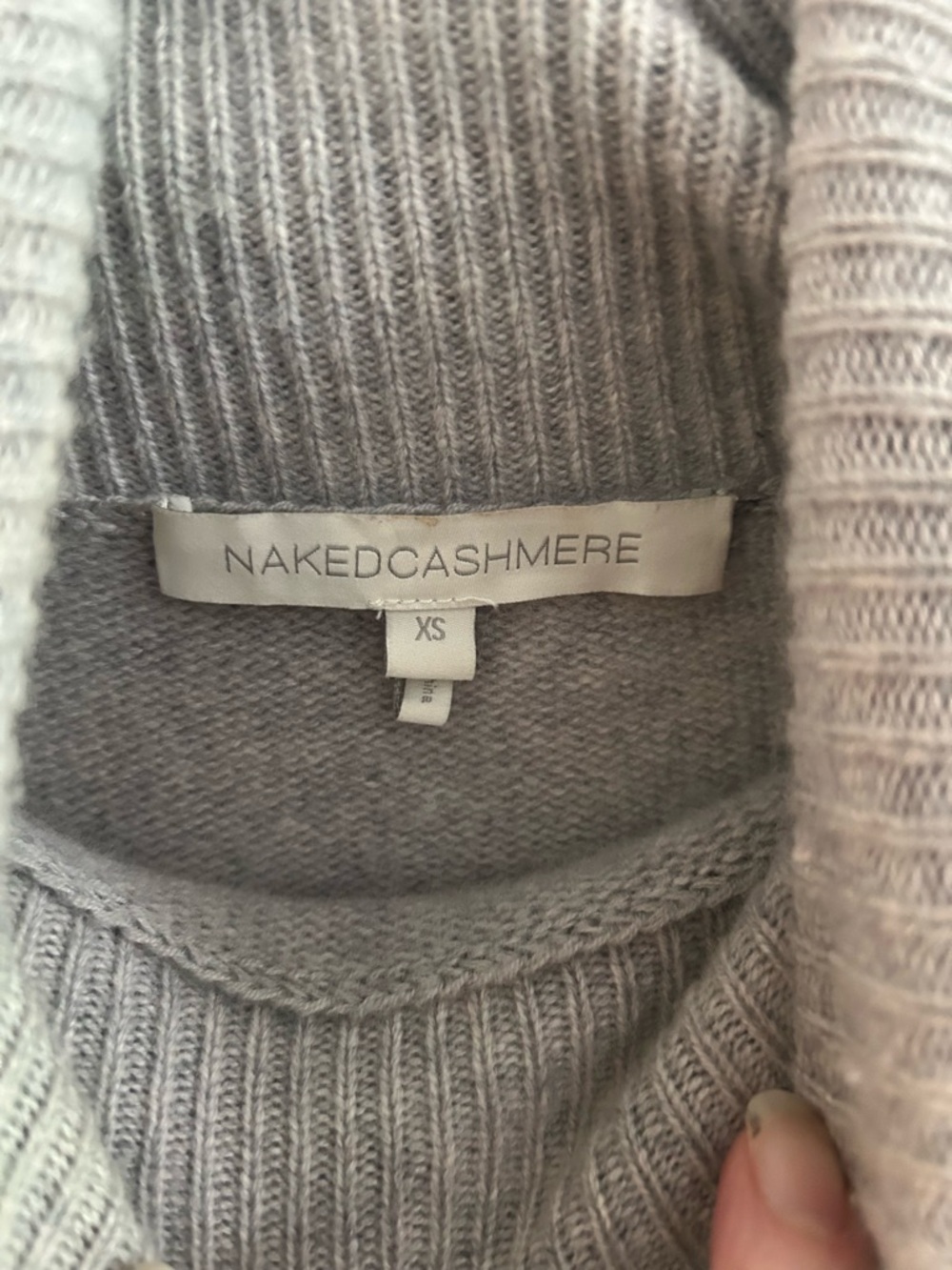 NakedCashmere Gray Turtleneck Sweater Cozy Pullover XS - Picture 2 of 3